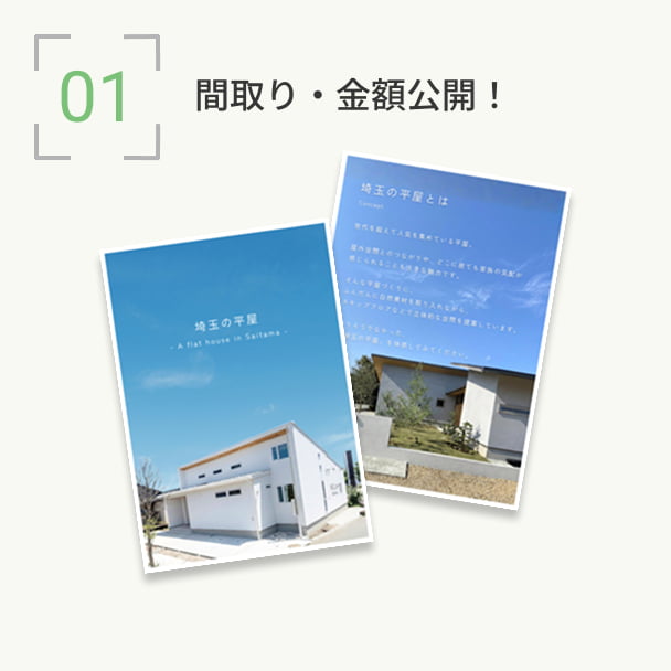 1.間取り・金額公開!