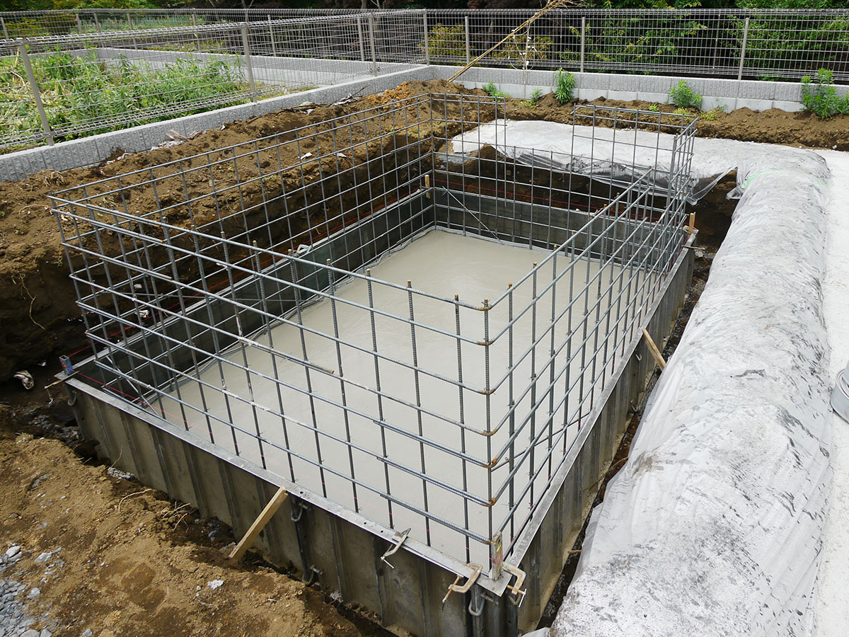 半地下の構造や防湿対策のイメージ